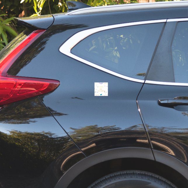 Elegant Floral Eid al-Adha  Sticker (Car Back)