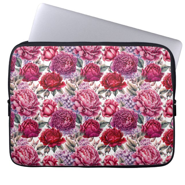 Elegant Floral Electronics Bag (Front)