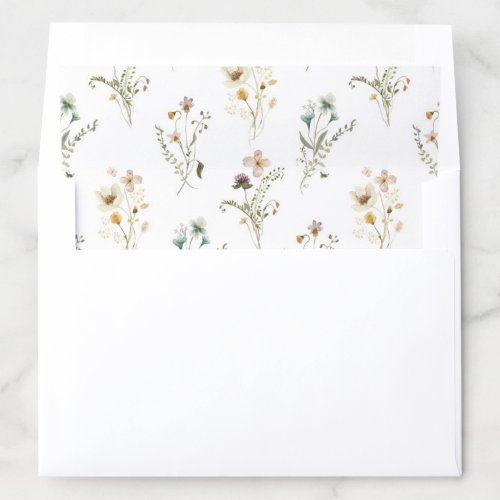 Elegant Floral Envelope Liner