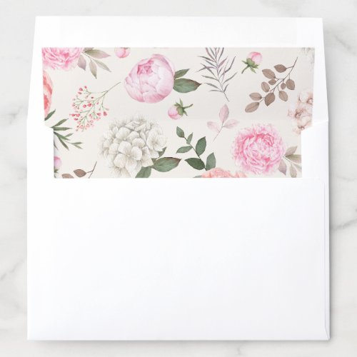 Elegant Floral Envelope Liner