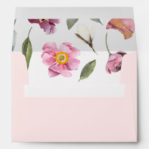 Elegant Floral Eucalyptus Wedding Envelope