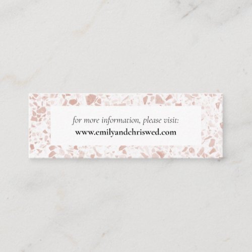 Elegant Floral Eucalyptus Wedding Mini Business Card