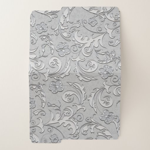 Elegant Floral File Folders Zazzle