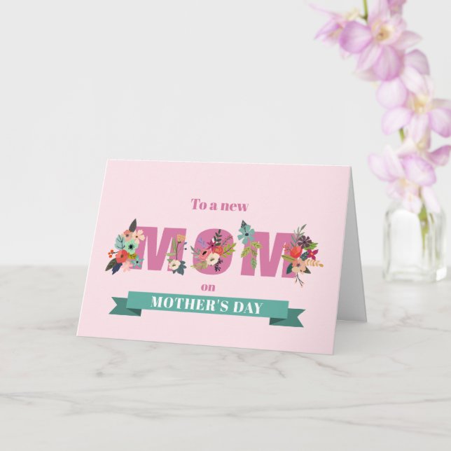 Elegant Floral First Mother's Day Card (Orchid)