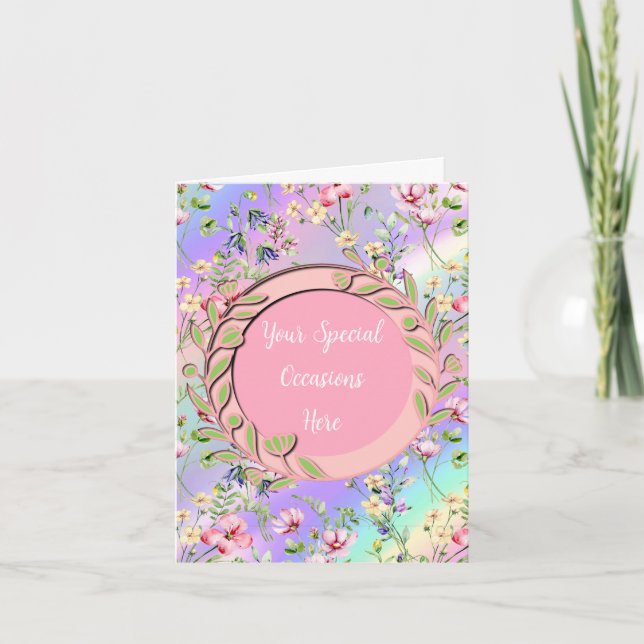 Elegant Floral Frame: for Every Occasion Invitation (Front)