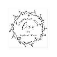 Elegant Floral Frame Handmade with Love Custom