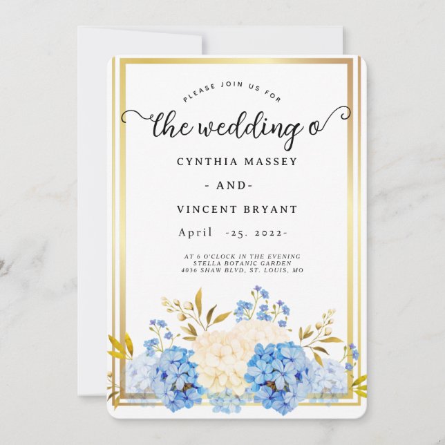 Elegant Floral Frame Invitation (Front)