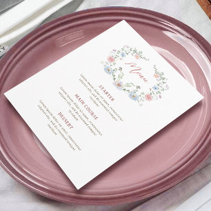 Elegant Floral Frame Menu