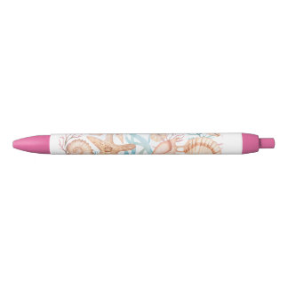 Elegant Floral Frame Pattern Ink Pen