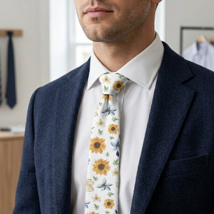 Elegant Floral Fresh Father's day Gift Neck Tie