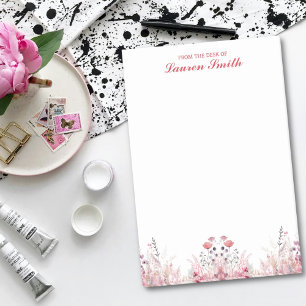 Elegant Floral From The Desk Of Minimalist Post-it Notes