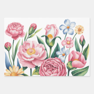 Elegant Floral Garden Wrapping Paper