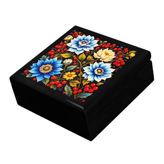 Elegant Floral Gift Box (Side)