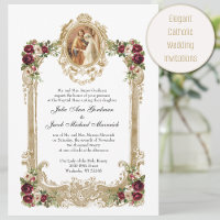 Elegant Floral & Gold Catholic Wedding