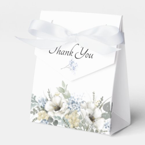 Elegant Floral Greenery Gift Wedding Favor Box