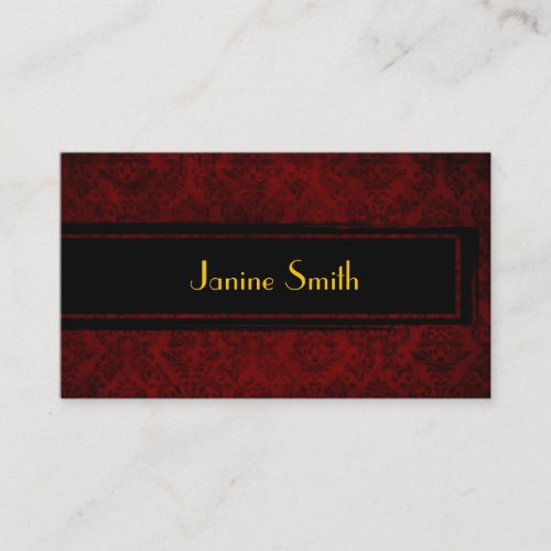 Elegant Floral Grunge Business Card