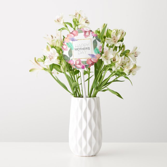 Elegant Floral Happy Mother's Day | Balloon (Vase)