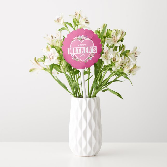 Elegant Floral Happy Mother's Day | Balloon (Vase)