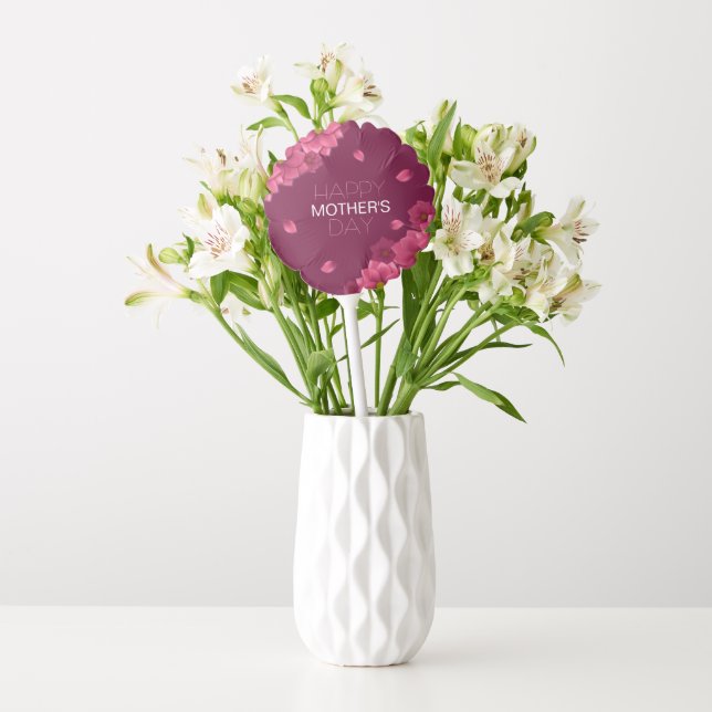 Elegant Floral Happy Mother's Day | Balloon (Vase)