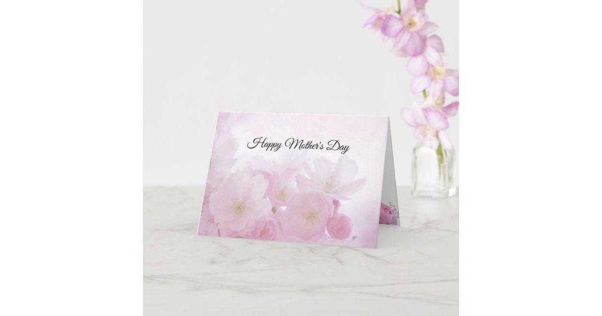 Elegantfloralhappy Mothers Day Card Zazzle