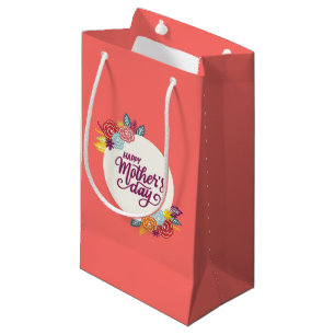 Elegant Floral Happy Mother's Day Gift Bag