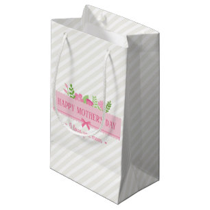 Elegant Floral Happy Mother's Day   Gift Bag