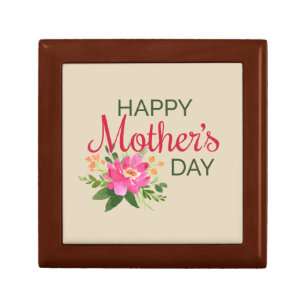 Elegant Floral Happy Mother's Day   Gift Box
