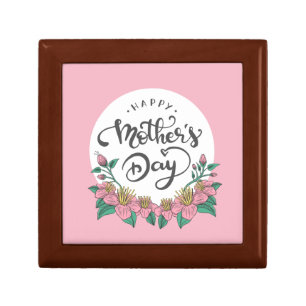 Elegant Floral Happy Mother's Day   Gift Box