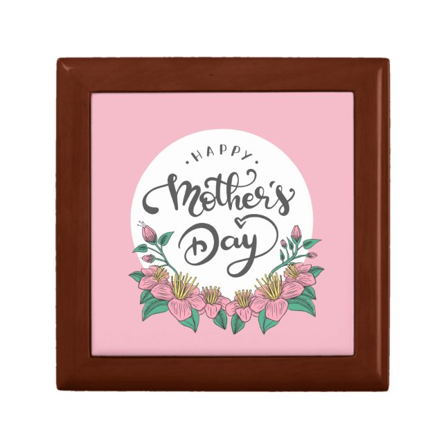 Elegant Floral Happy Mother's Day | Gift Box (Front)