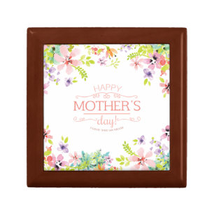 Elegant Floral Happy Mother's Day   Gift Box