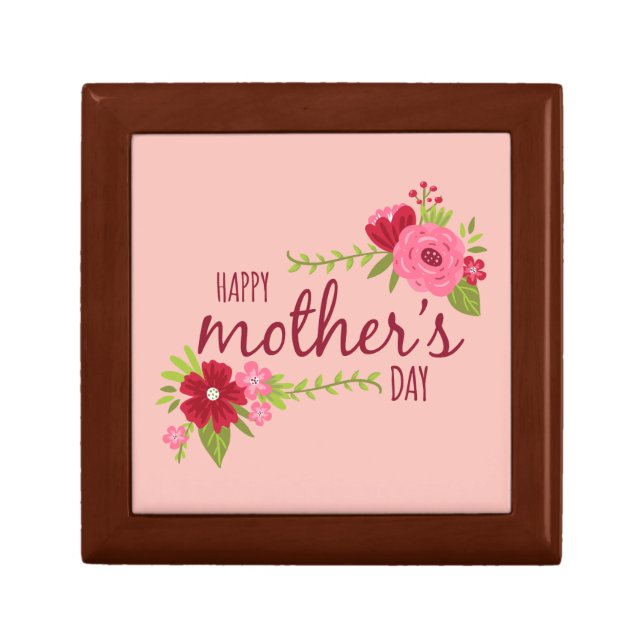 Elegant Floral Happy Mother's Day | Gift Box (Front)