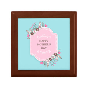Elegant Floral Happy Mother's Day   Gift Box