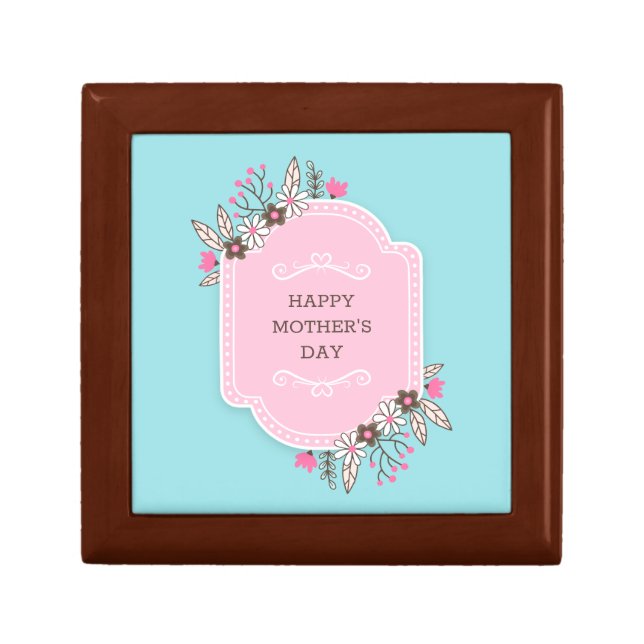 Elegant Floral Happy Mother's Day | Gift Box (Front)
