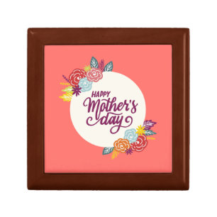 Elegant Floral Happy Mother's Day   Gift Box
