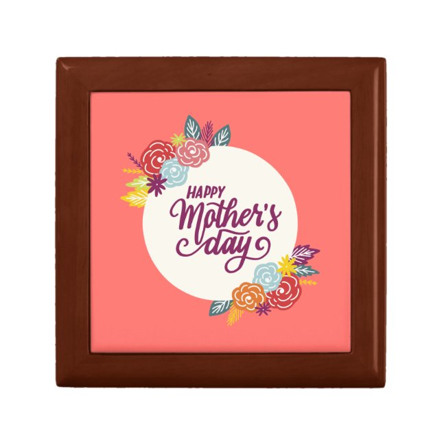 Elegant Floral Happy Mother's Day | Gift Box (Front)