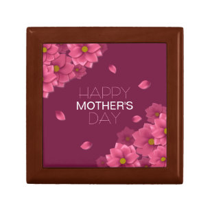 Elegant Floral Happy Mother's Day   Gift Box