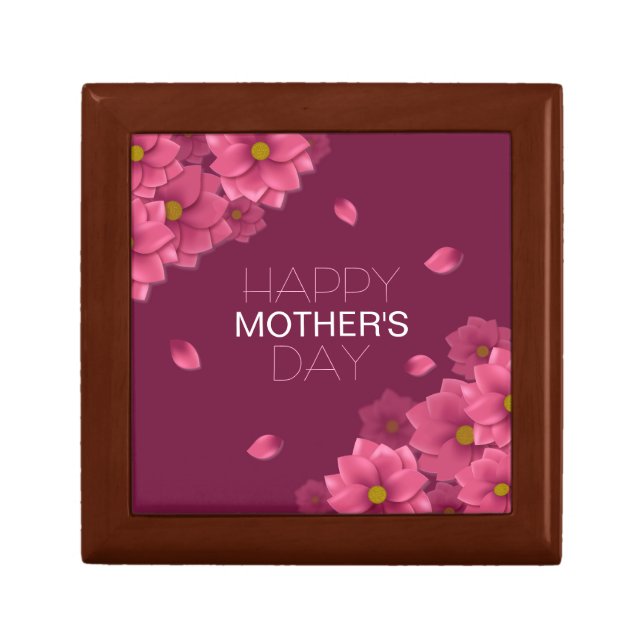 Elegant Floral Happy Mother's Day | Gift Box (Front)