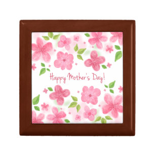 Elegant Floral Happy Mother's Day   Gift Box