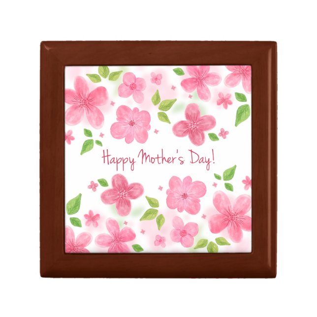 Elegant Floral Happy Mother's Day | Gift Box (Front)
