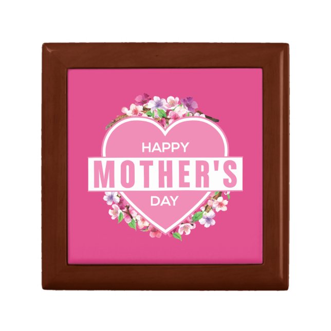 Elegant Floral Happy Mother's Day | Gift Box (Front)