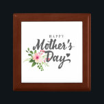 Elegant Floral Happy Mother's Day | Gift Box<br><div class="desc">For further customization, please click the "Customize" button and use our design tool to modify this template. If the options are available, you may change text and image by simply clicking on "Edit/Remove Text or Image Here" and add your own. If you wish to have this design added to a...</div>