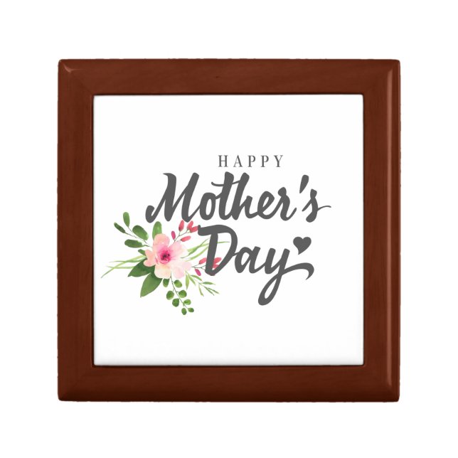 Elegant Floral Happy Mother's Day | Gift Box (Front)
