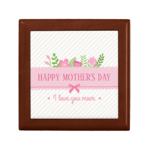 Elegant Floral Happy Mother's Day Gift Box