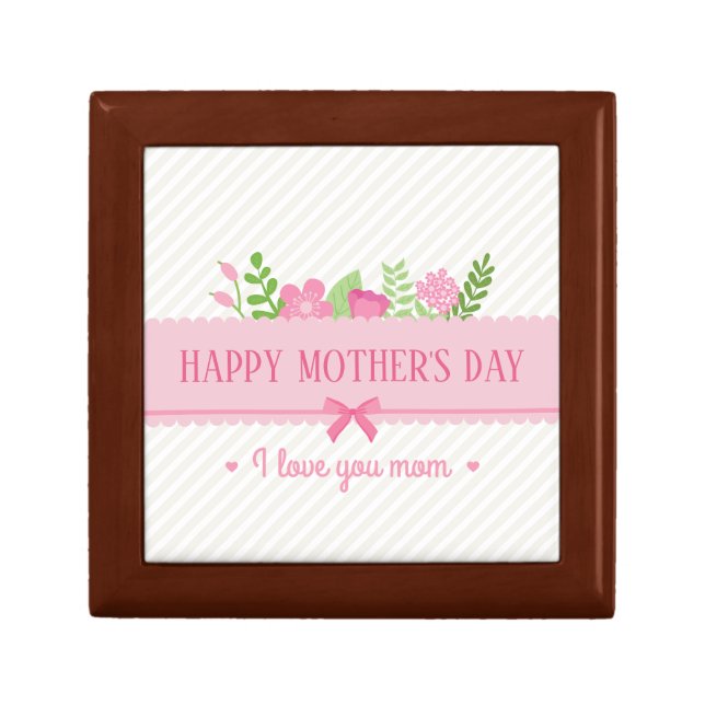 Elegant Floral Happy Mother's Day | Gift Box (Front)