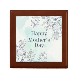 Elegant Floral Happy Mother's Day   Gift Box