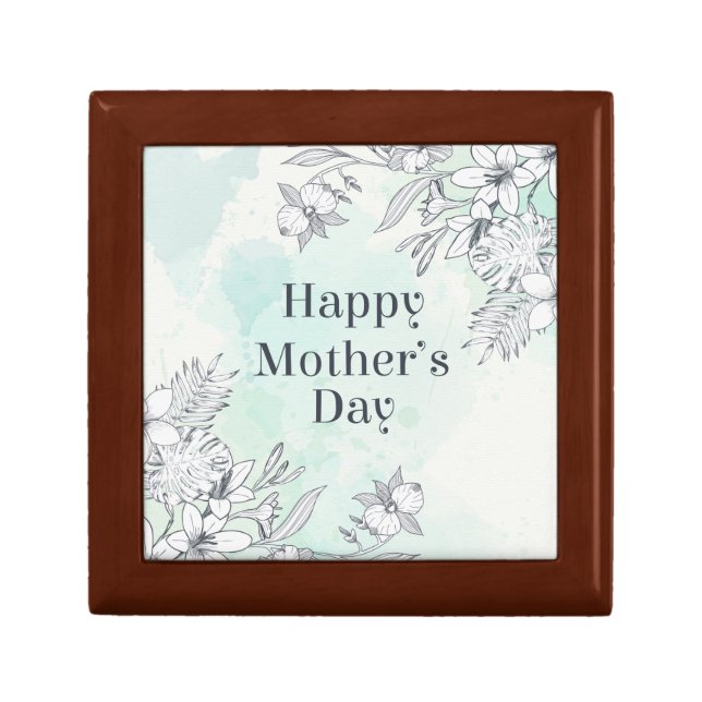 Elegant Floral Happy Mother's Day | Gift Box (Front)
