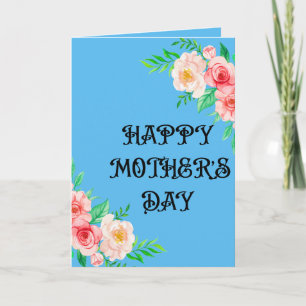 Elegant Floral Happy Mother's Day Greeting Card