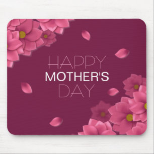 Elegant Floral Happy Mother's Day   Mouse Pad