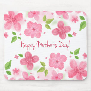 Elegant Floral Happy Mother's Day   Mouse Pad