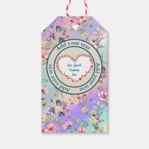 Elegant Floral Heart Frame: for Every Occasion Gift Tags